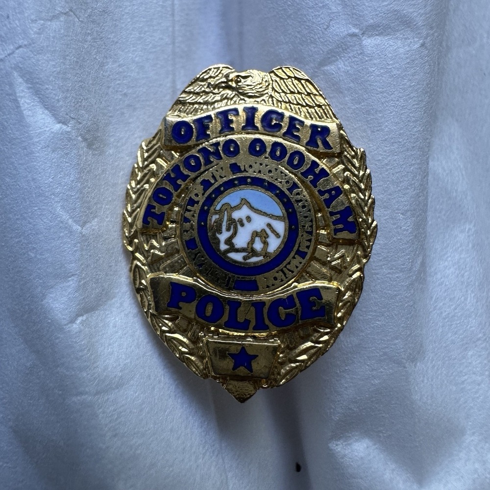 VTG OBSOLETE Tohono O'Odham Nation Arizona Police Officer Badge Lapel Hat Pin